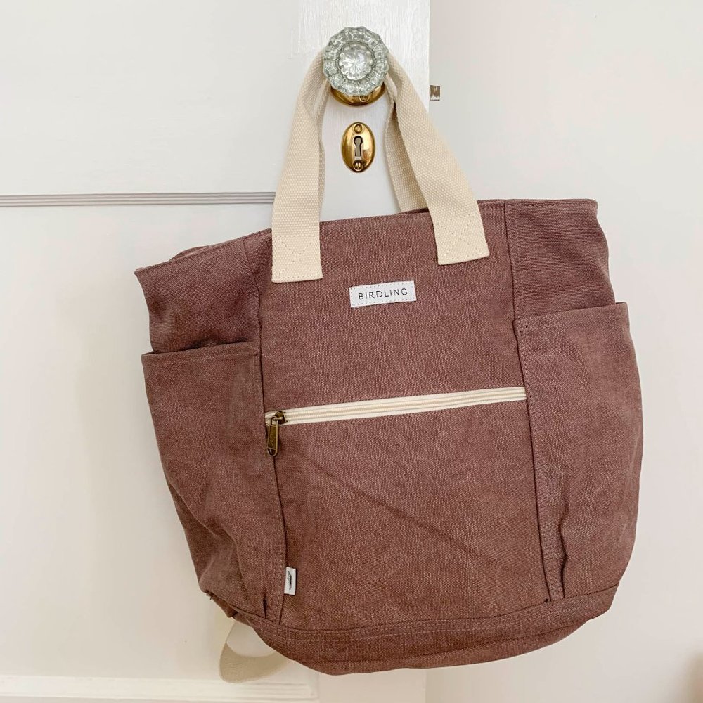 Birdling Backpack / Tote in Plum